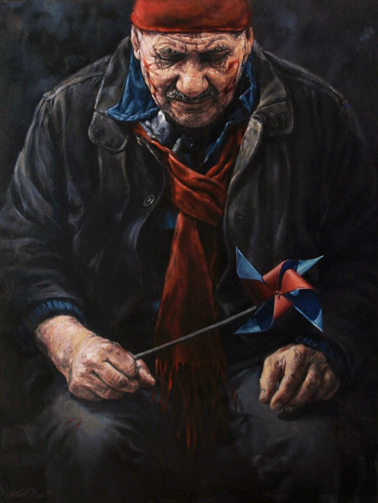 "Memory of the wind", oil on canvas, 80/60 cm, 2024