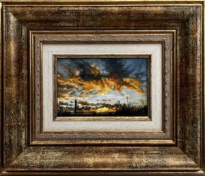 "Gold", oil on canvas, 8/12 cm, 2025, private collection